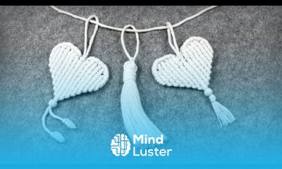 How to Make Macrame Heart using Double Half Hitch Knots