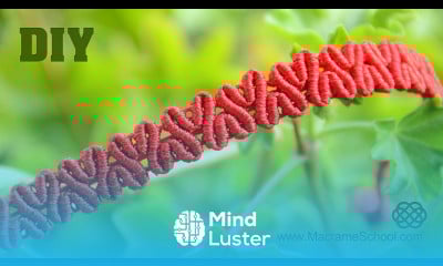 DIY Heart patterned macramé bracelet Tutorial