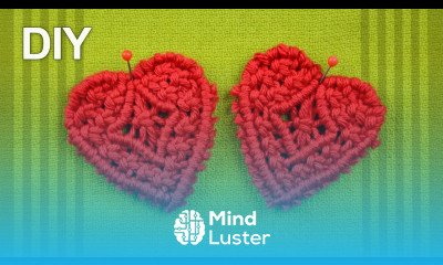 How to make Macrame HEART DIY Tutorial