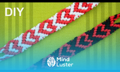 Heart Friendship Bracelet for Valentines Day DIY Tutorial