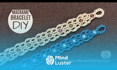 Stylized Hearts Arabic Motif Macramé Bracelet Tutorial