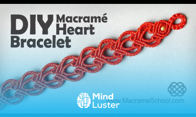 Celtic Style Heart Bracelet Tutorial by Macrame School