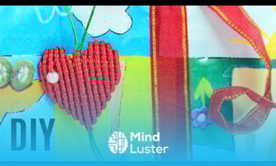 DIY Macrame Heart Gift for Valentines Tutorial