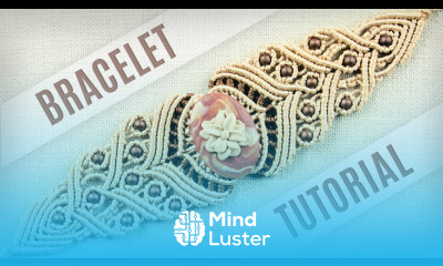 Macrame Stone Bracelet Tutorial in Vintage Style Boho DIY