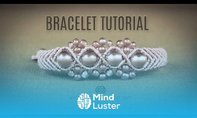 Wavy Macramé Flower Bracelet Tutorial by Macrame School