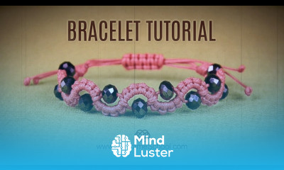 DIY Easy Wave Bracelet with Beads Macrame School