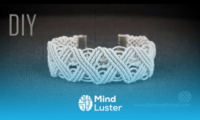 Eternal Zig Zag Lines X pattern Bracelet in Vintage Style DIY