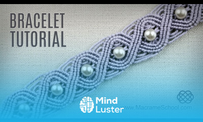 Eternal Wave Bracelet Tutorial in Vintage Style Macrame School