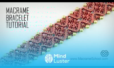 Square Knot Wave Bracelet Tutorial in Vintage Style