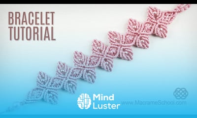 Flower Petal Bracelet Tutorial in Vintage Style Macrame School