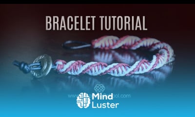 DNA Spiral Bracelet Tutorial DIY Double Helix Macrame School