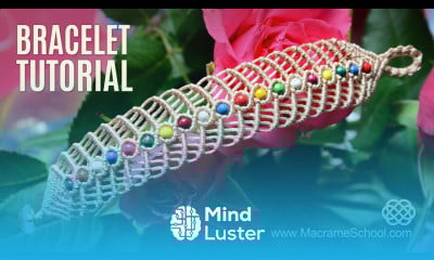 Macramé Herringbone Bracelet Tutorial by Macrame School