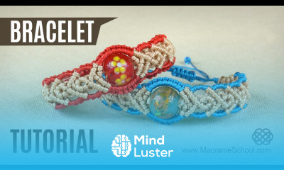 Big Bead Bracelet in Two Colors Tutorial by Macrame School