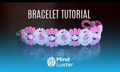 Butterflies in Flowers Macramé Bracelet Tutorial in Boho Style