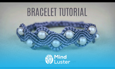 DIY Macramé Wave Bracelet with Beads Tutorial