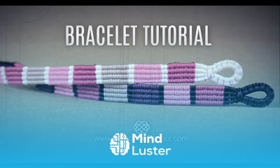 Striped Macramé Bracelet Tutorial by Macrame School
