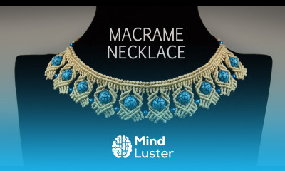 Beaded Macramé Necklace TUTORIAL in Boho Style DIY