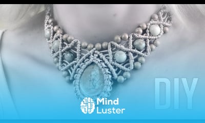 How to Wrap a Stone and Make Macramé Necklace DIY