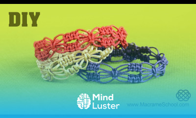 DIY Easy Square Knot Flower Bracelets Macrame School