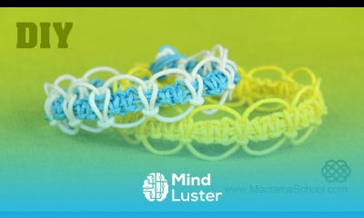 DIY Easy Square Knot Loops Circles Bracelet