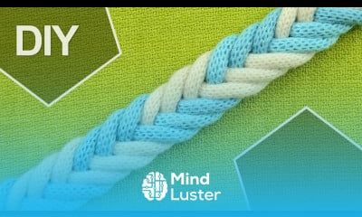 DIY Easy 6 Strand Flat Arrow Braid in 2 colors