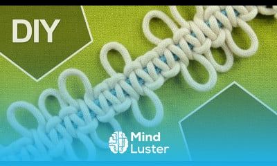 Square knot with Loops DIY Tutorial