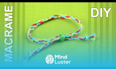 How to braid Friendship bracelet with FOUR strands super easy