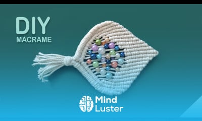 DIY Macrame Leaf Pattern with Beads