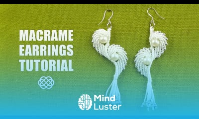 Macrame Shell Earrings DIY