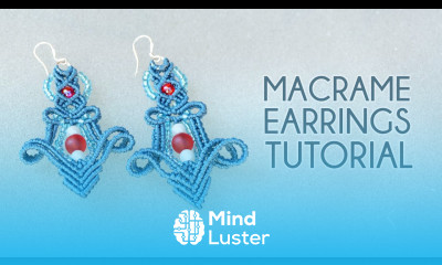 Elegant Macrame Earrings with Beads NEW Pattern Tutorial