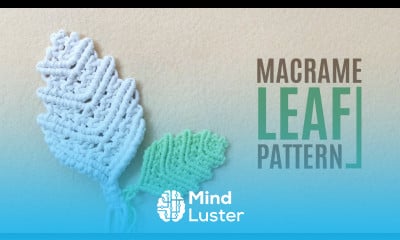 DIY Simple Macramé Leaf Step by Step TUTORIAL