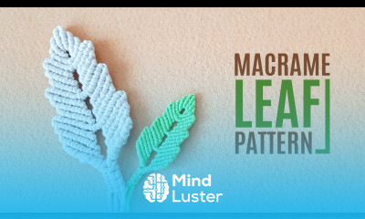 LEAF Pattern for Macrame Projects Brooch Earrings or Decorative Fiber Art Composition