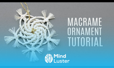 DIY MACRAMÉ CHRISTMAS ORNAMENT NEW SWIRLING SNOWFLAKE PATTERN
