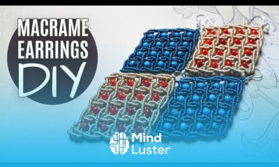 Beautiful Diamond Earrings Tutorial by Macrame School