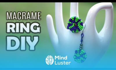 DIY Macramé Spiral Ring Earrings Handmade Jewelry Tutorial