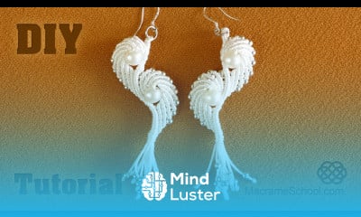 Macramé Angel Wings Earrings Tutorial