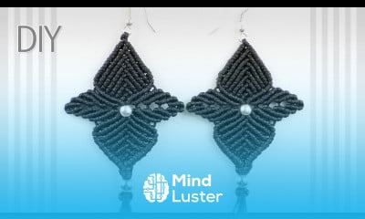 Macrame Flower Star Earrings Tutorial