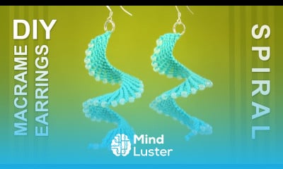 Macrame Spiral Earrings DIY Tutorial