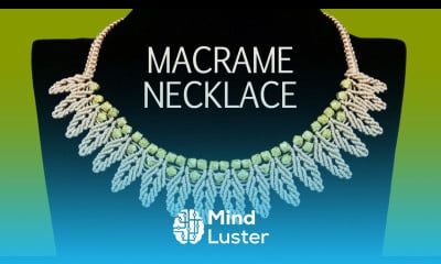 DIY Macrame Necklace Petal Chain with Beads