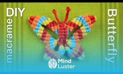 How to Macramé Butterfly Papillon Farfalla Mariposa Borboleta Schmetterling Бабочка