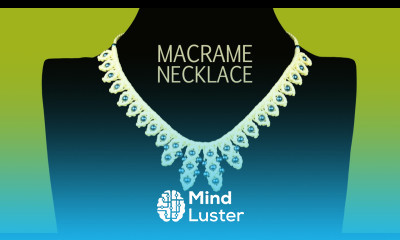 Raindrop Necklace Tutorial Macrame School