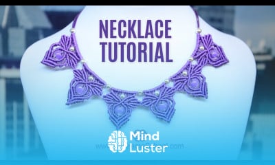 Frozen Elsa Macramé Necklace Tutorial by Macrame School