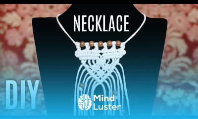 Easy Macramé Necklace Tutorial by Macrame School DIY