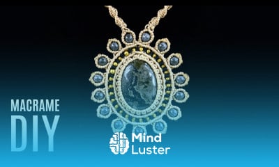 Vintage Macramé Sun Necklace Pendant Tutorial Macrame School