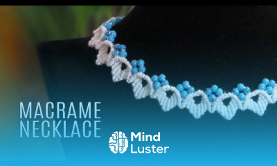 DIY MACRAME LEAF NECKLACE