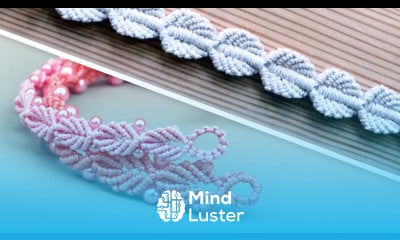 2 Leaf Chain Bracelets DIY Macrame Jewelry