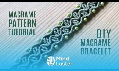 Wavy Macramé Leaf Pattern Bracelet Tutorial
