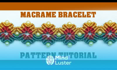 DIY Colorful Flower Bracelet Macrame Tutorial