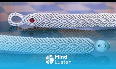 Elegant Macrame Wave Bracelet in Chevron Design DIY