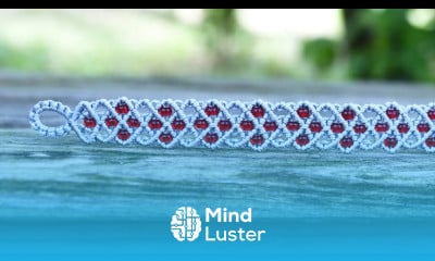 DIY Beaded Macrame MESH Bracelet Tutorial